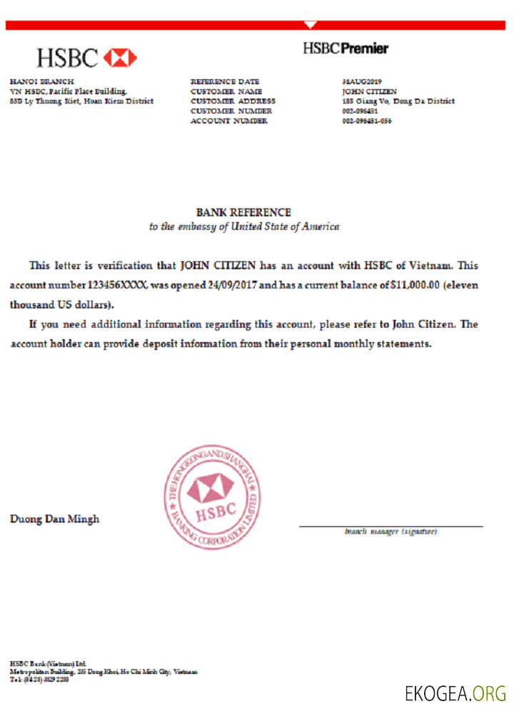 Vietnam , HSBC bank , reference